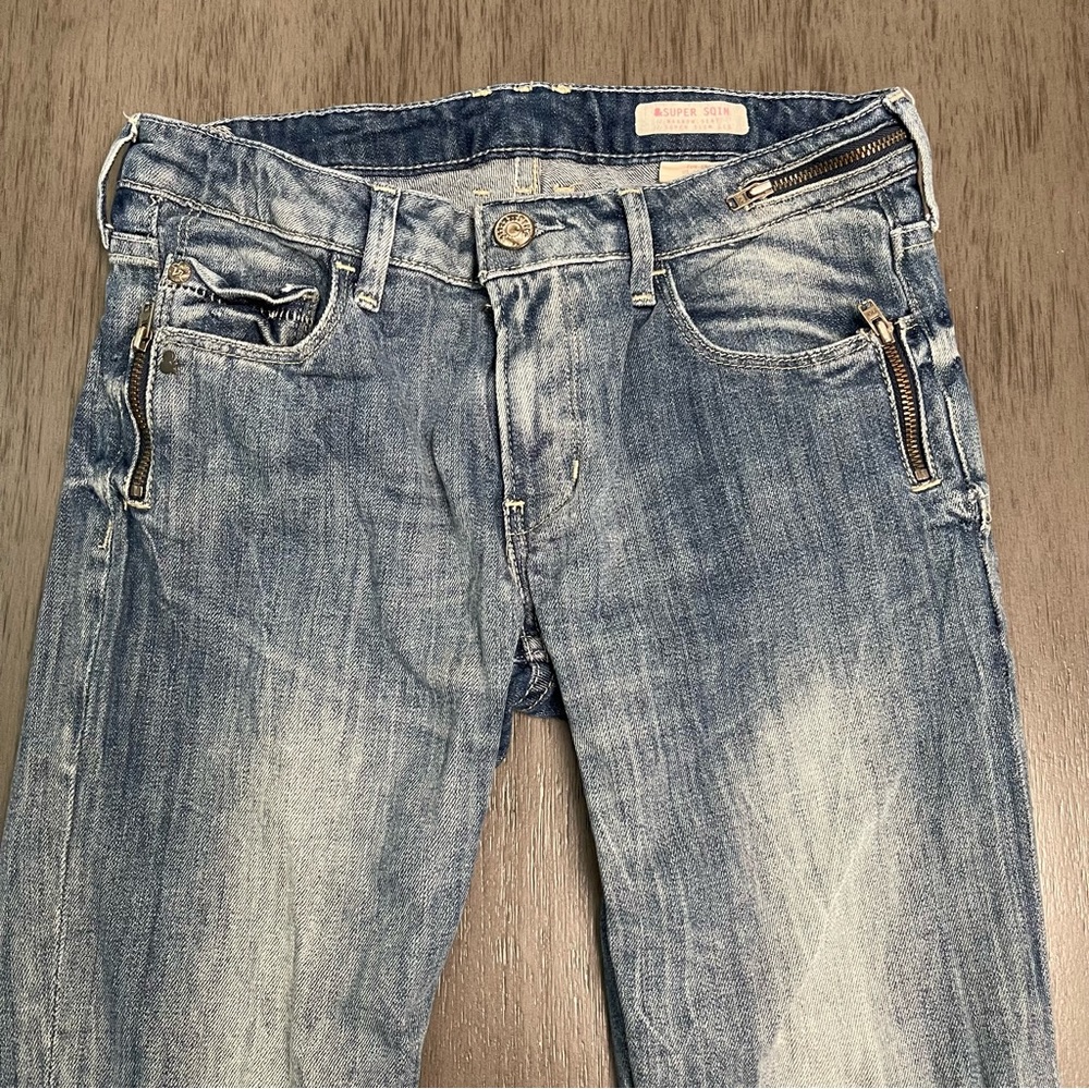 H&M Jeans & SUPER SQIN Narrow Seat Super Slim Leg Blue Denim EUR 158 US 12-13Y